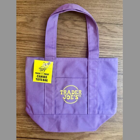 Trader Joe’s Mini Canvas Trick-or-Treat Tote (Purple) - Picture 1 of 2